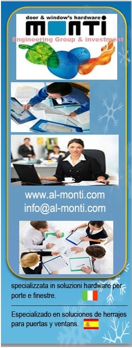 www.Al-Monti.com, contact, professional Aluminum door & window's hardware